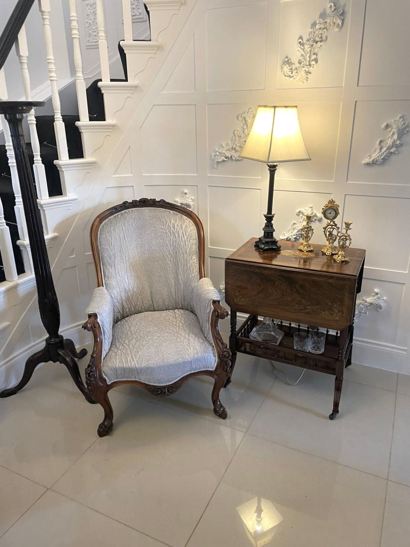 Outstanding Quality Antique Victorian Rosewood Inlaid Centre Table - Image 4